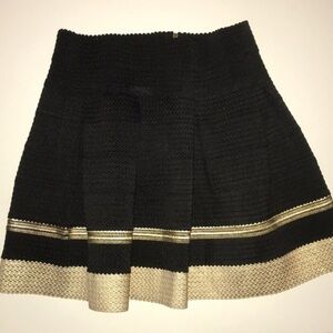 NEW Bloomingdale’s | Black and Gold Bandage Skirt - Size Small - NWT​​